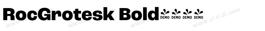 RocGrotesk Bold字体转换